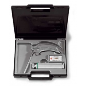Łyżka laryngoskopowa Mac 4 FT+ rękojeść światłowodowa akumulatorowa 3,5V NT z ładowarką biurkową NT 300